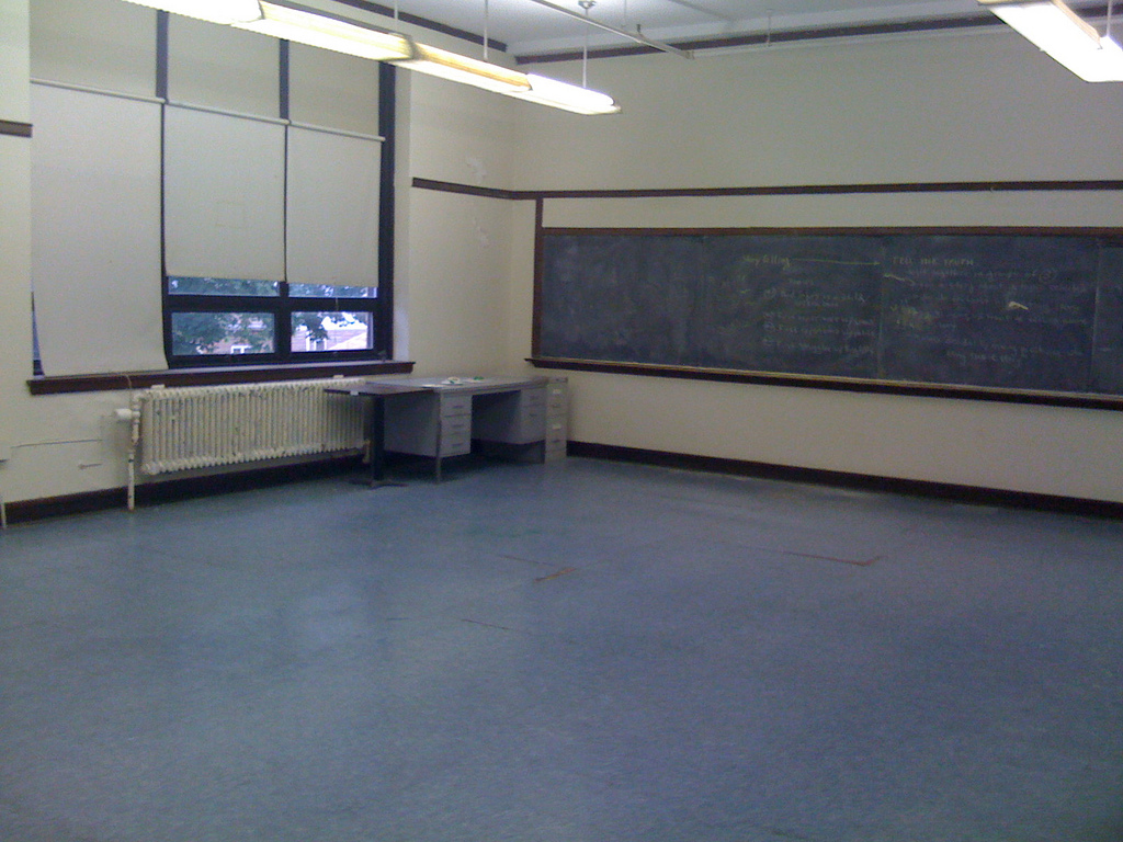 Empty classroom